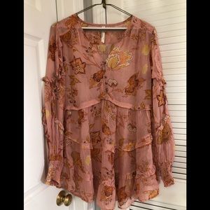 Sheer print dress